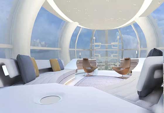 摩天轮吊舱内饰