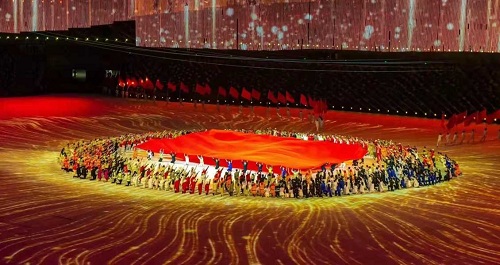西安全运会闭幕式现场