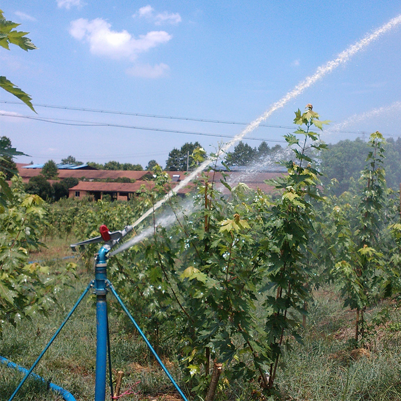 金属摇臂喷灌喷头的喷射直径